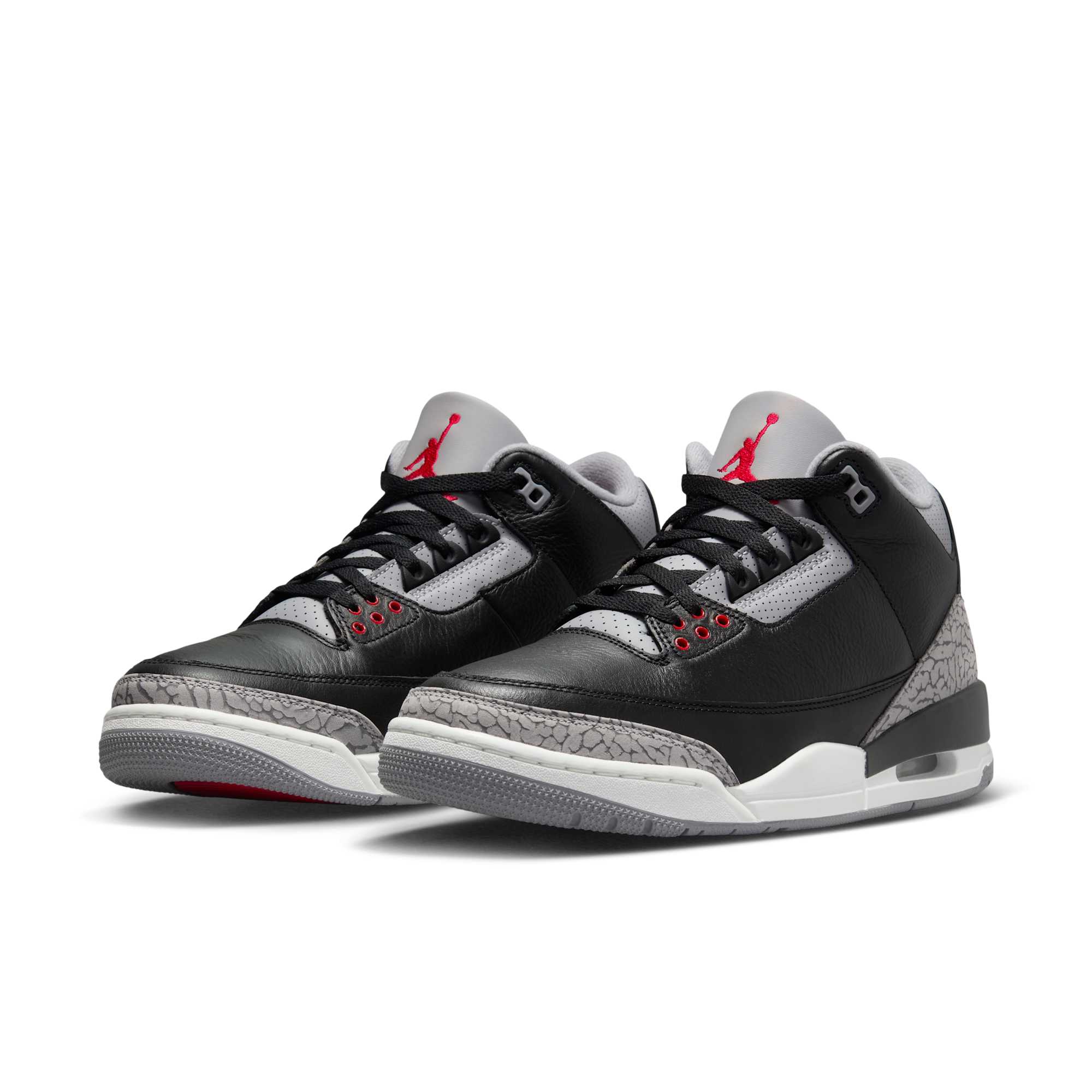 Jordan retro 3 shops mens black cement